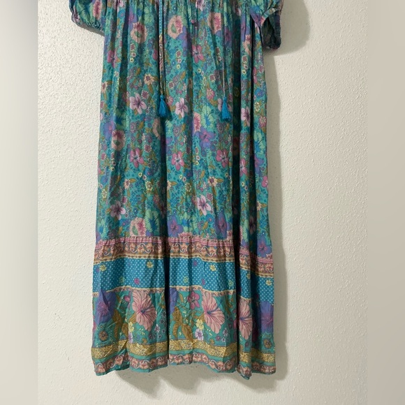 Umgee womans Hibiscus Lane boho midi dress size M - Picture 7 of 15